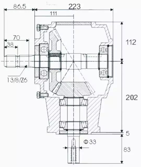 EP-75 Rotationspflug-Grubber-Getriebe für die Landwirtschaft