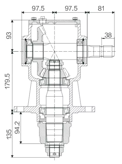 EP-140 Agricultural Lawn Mower Gearbox